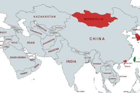 Doğu Asya Vizesiz Ülkeler