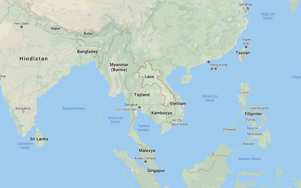 Laos'un Gizemli Küpleri harita