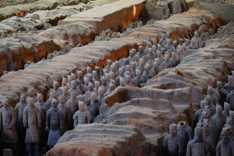 Terracotta Ordusu Toprak Askerler Çin